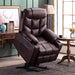 MCombo Medium-Regular Power Lift Recliner Chair 7288 Series in Dark Brown Color in Room