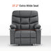 MCombo Medium-Wide Power Lift Recliner Chair R7289 in Grey Color 27.2 inch Extra Wide Seat