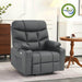 MCombo Medium-Wide Power Lift Recliner Chair R7289 in Grey Color in Room