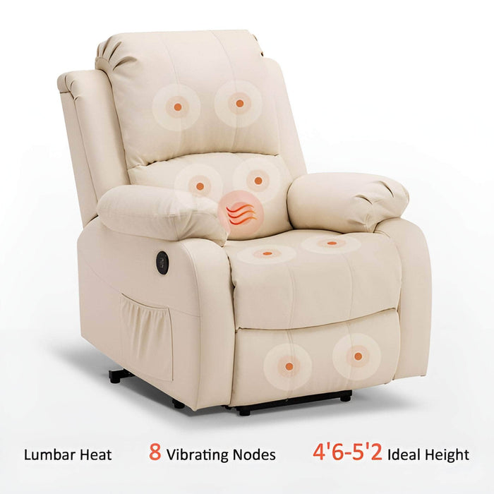 MCombo_Power_Lift_Recliner_Chair_7409_in_Cream_White_Lumbar_Heat 8 Vibrating Nodes and Ideal Height