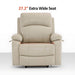 MCombo Power Lift Recliner Chair R7410 in Cream White 27.2 Extra Wide Seat