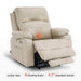 MCombo Power Lift Recliner Chair R7410 in Cream White Lumbar Heat 8 Vibrating Nodes