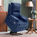 MCombo Power Lift Recliner Chair 7409 in Navy Blue in Room Standing