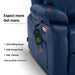 MCombo Power Lift Recliner Chair R7410 in Navy Blue Expect More Get More