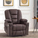 MCombo Small Power Lift Recliner Chair 7569 Faux Leather in Light Brown Color in Room