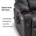 MCombo Large-Regular Power Lift Recliner Chair 7539 Faux Leather in Black Color Features