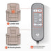 MCombo Small-Wide 6160-R7561 Power Lift Recliner Chair LumbarHeat and 8 Vibrating Nodes