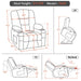 MCombo Medium-Regular 7529 Power Lift Recliner Chair Dimensions