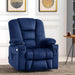 MCombo Medium-Regular 7529 Power Lift Recliner Chair in Navy Blue Color in Room