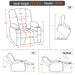 MCombo Large-Regular 7549 Power Lift Recliner Chair Dimensions