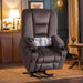 MCombo Large-Regular 7549 Power Lift Recliner Chair in Grey Color in Room