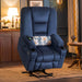 MCombo Large-Regular 7549 Power Lift Recliner Chair in Navy Blue Color in Room