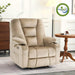 MCombo Large-Wide R7541 Power Lift Recliner Chair in Beige Color in Room