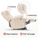 MCombo Power Lift Recliner Chair 7533 Faux Leather Material in Cream White Side View