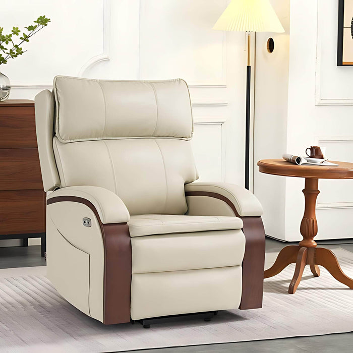 MCombo Power Lift Recliner Chair Sofa 7917 in Cream White in Room