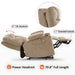 MCombo Small Dual Motor Power Lift Recliner Chair 7222 in Beige Color Power Headrest and 70.8 inch Full Length