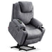 Medium Size MCombo Electric Power Lift Recliner Chair 7040 in Grey