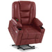 MCombo Medium Power Lift Recliner Chair 7519 Faux Leather in Red Color