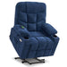 MCombo Medium-Regular Power Lift Recliner Chair 7287 Series in Navy Blue Color