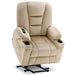 MCombo Medium-Regular 7529 Power Lift Recliner Chair in Beige Color