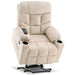 MCombo Medium-Regular Power Lift Recliner Chair 7288 Series in Cream White Color