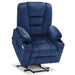 MCombo Medium-Regular 7529 Power Lift Recliner Chair in  Navy Blue Color