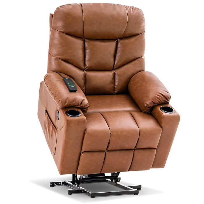 MCombo  Medium-Regular Power Lift Recliner Chair 7288 Series in Saddle Color