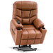 MCombo  Medium-Regular Power Lift Recliner Chair 7288 Series in Saddle Color