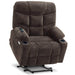 MCombo Medium-Wide R7289 Power Lift Recliner Chair 7287 Series in Brown Color