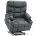 MCombo Medium-Wide Power Lift Recliner Chair R7289 in Grey Color