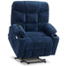 MCombo Medium-Wide R7289 Power Lift Recliner Chair 7287 Series in Navy Blue Color in Room