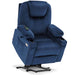 Medium Size MCombo Electric Power Lift Recliner Chair 7040 in Yale Blue