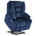 MCombo Small-Wide 6160-R7561 Power Lift Recliner Chair in Navy Blue Color