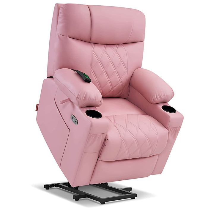 MCombo Small Electric Power Lift Recliner Chair 7111 in Pink