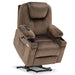 Small Size MCombo Electric Power Lift Recliner Chair 7040 Series / 7141 Material in Mocha Color