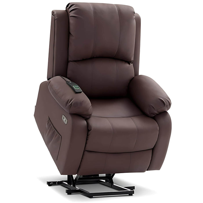 MCombo Power Lift Recliner Chair 7409 in Light Brown