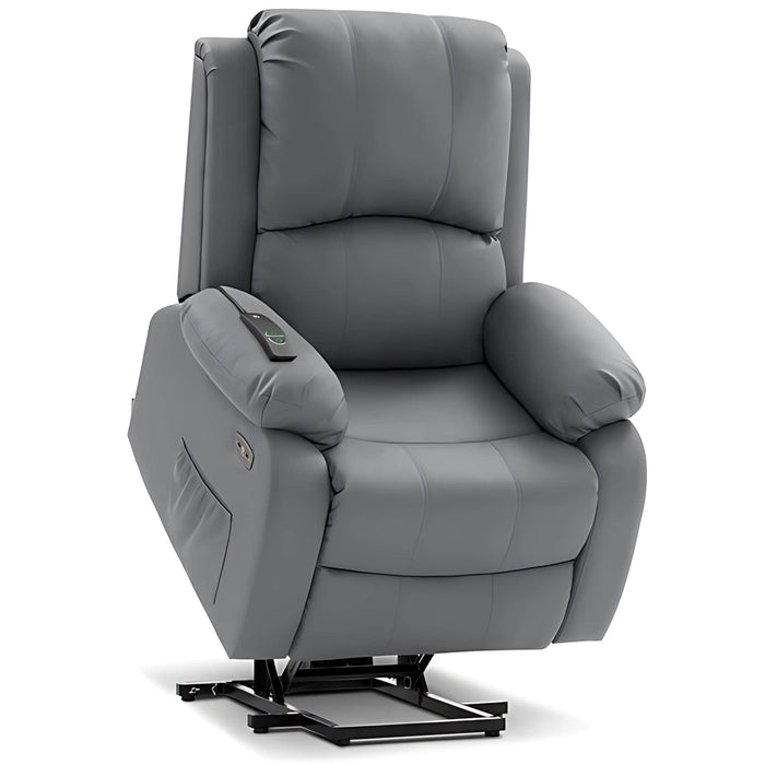 MCombo Power Lift Recliner Chair 7409 in Light Grey