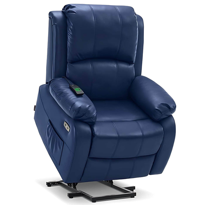 MCombo Power Lift Recliner Chair 7409 in Navy Blue