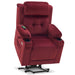 MCombo Small-Wide Dual Motor Power Lift  Recliner Chair Fabric 7660 in Burgundy Color