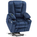 MCombo Small-Regular 7569 Power Lift Recliner Chair in Navy Blue Color