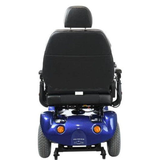Merits Atlantis Power Wheelchair Color Blue Back View