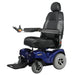 Merits Atlantis Power Wheelchair Color Blue Left Side View