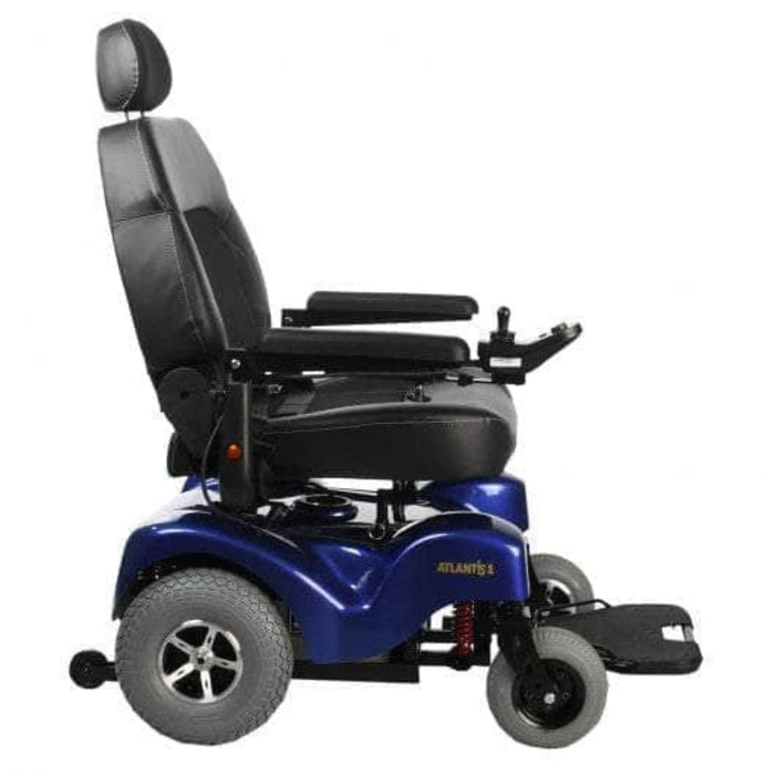 Merits Atlantis Power Wheelchair Color Blue Right Side View