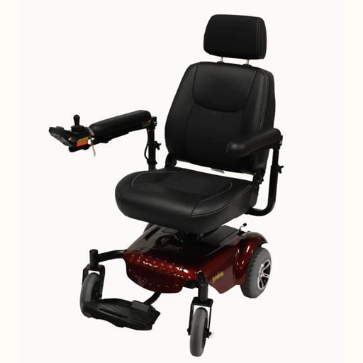 Merits Health Junior Compact Power Chair Color Black Front Side View