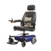 MeritsHealthJuniorCompactPowerChairColorGrayBackrestwithWhiteFrontSideView