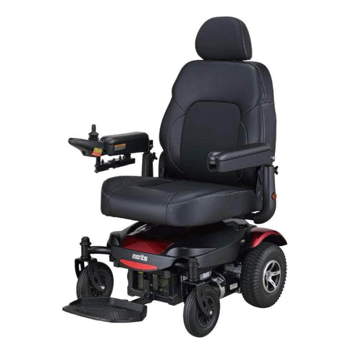 Merits Health P310 Regal Rear Wheel Drive Power Chair - Color Black Front Side View