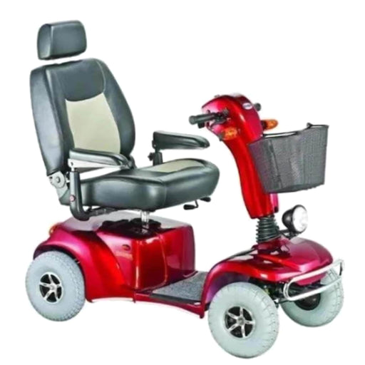 MeritsPioneer104HeavyDutyMobilityScooterColorRedRightSideView