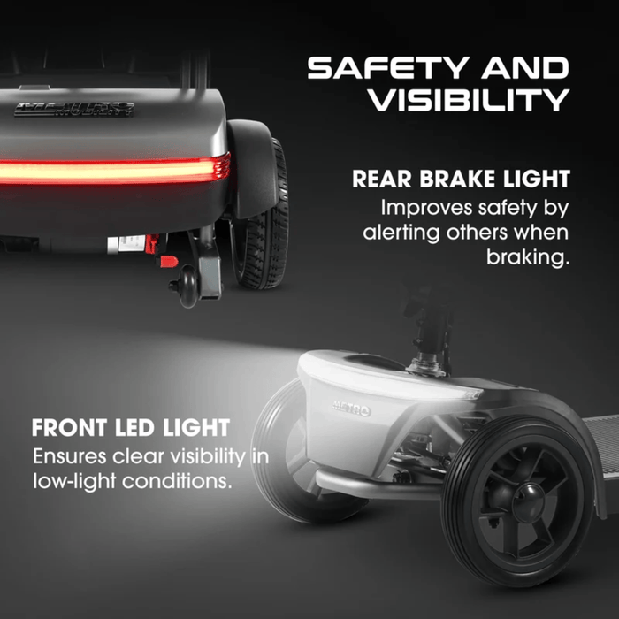 Metro Mobility Air Traveler 4-Wheel Folding Electric Mobility Scooter