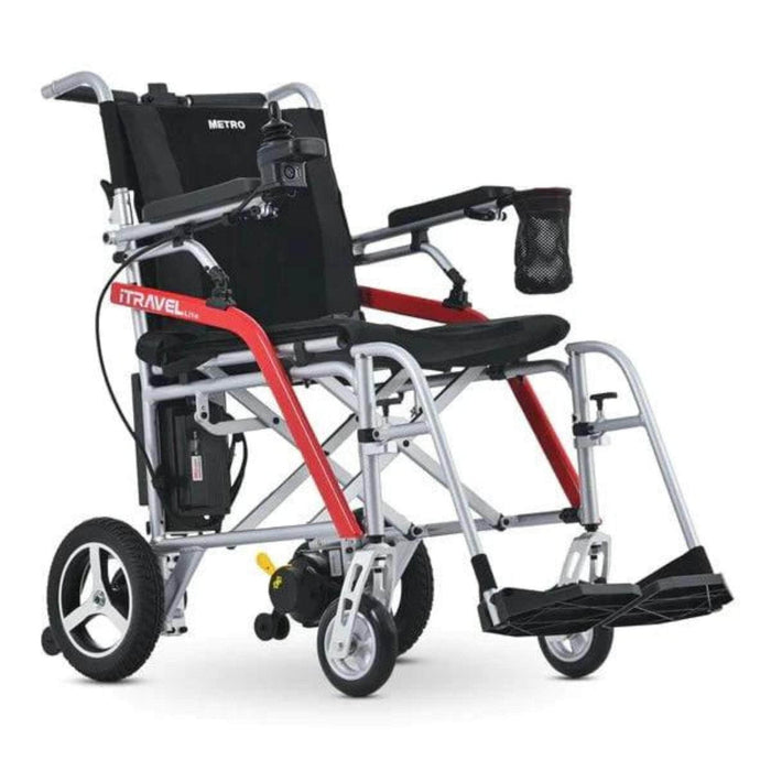 Metro Mobility I Travel Lite Wheelchair Color Silver Front Side View