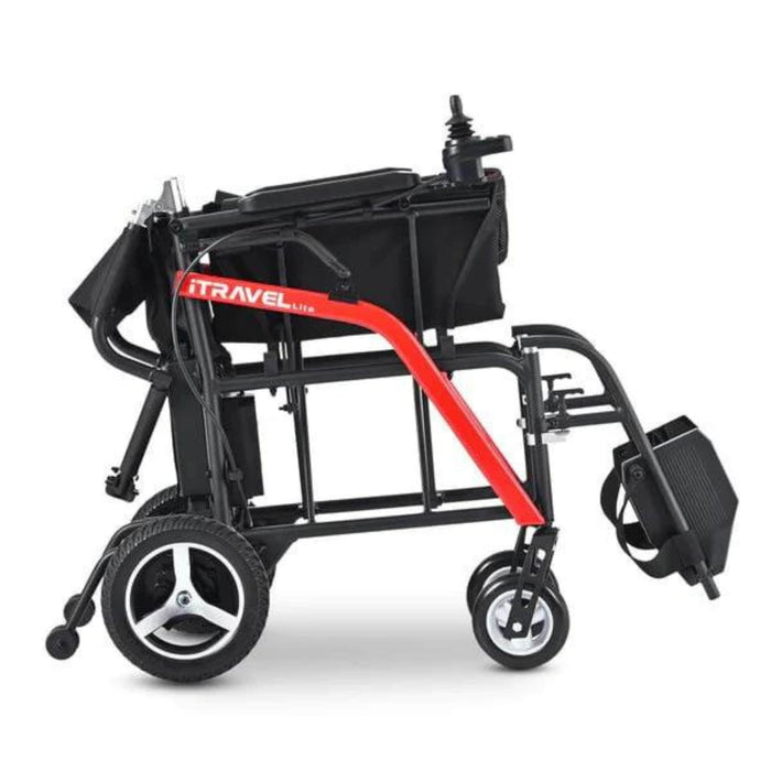 Metro Mobility I Travel Lite Color Black Folded Side View